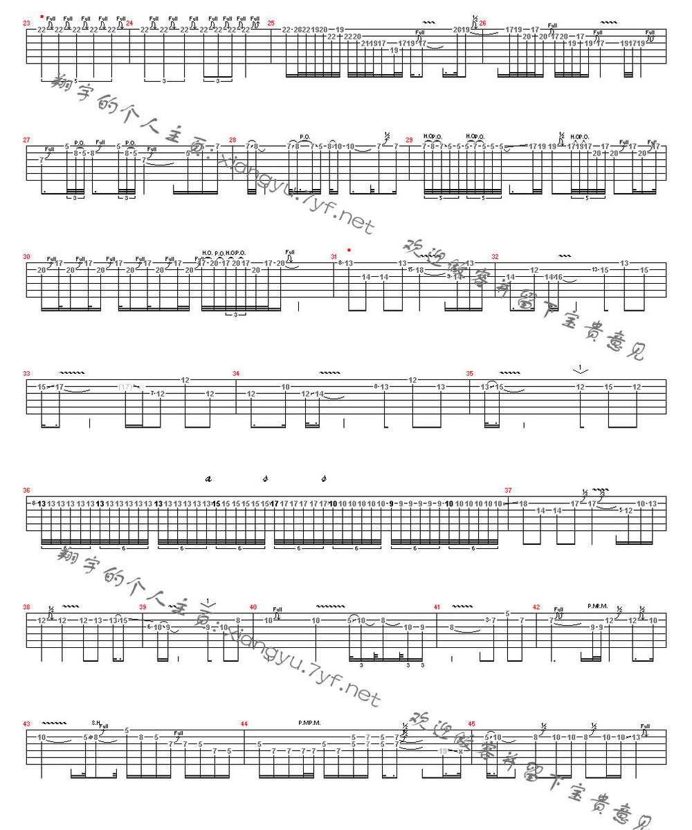 逝去的日子吉他谱 