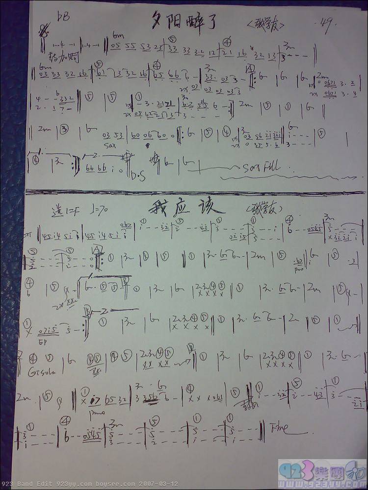 张学友-我应该吉他谱 