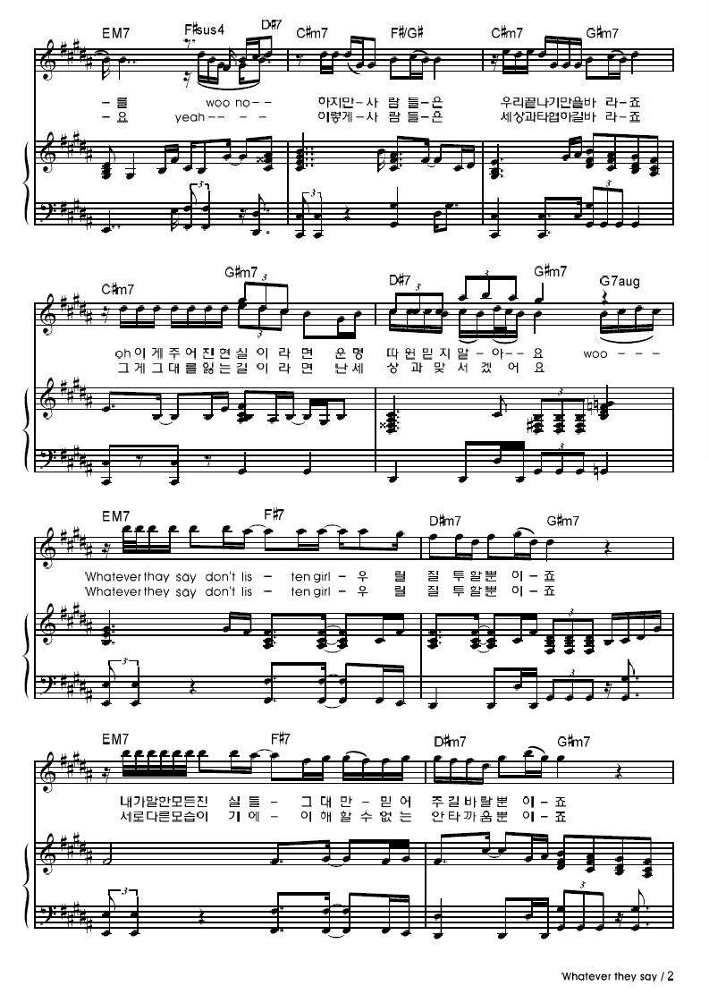 whatever they say吉他谱