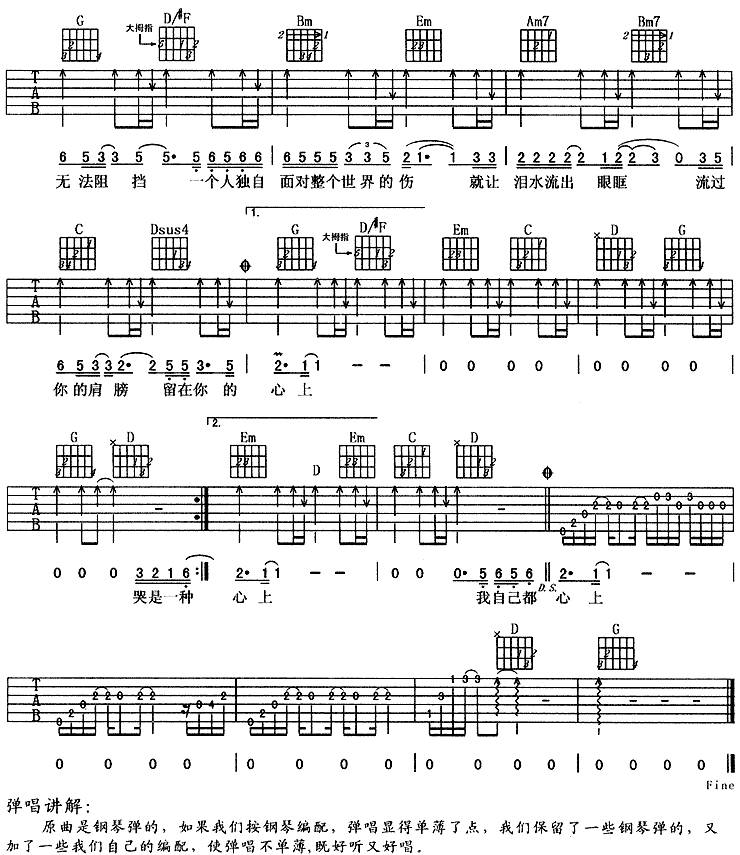 无法阻挡 （阿杜）吉他谱 