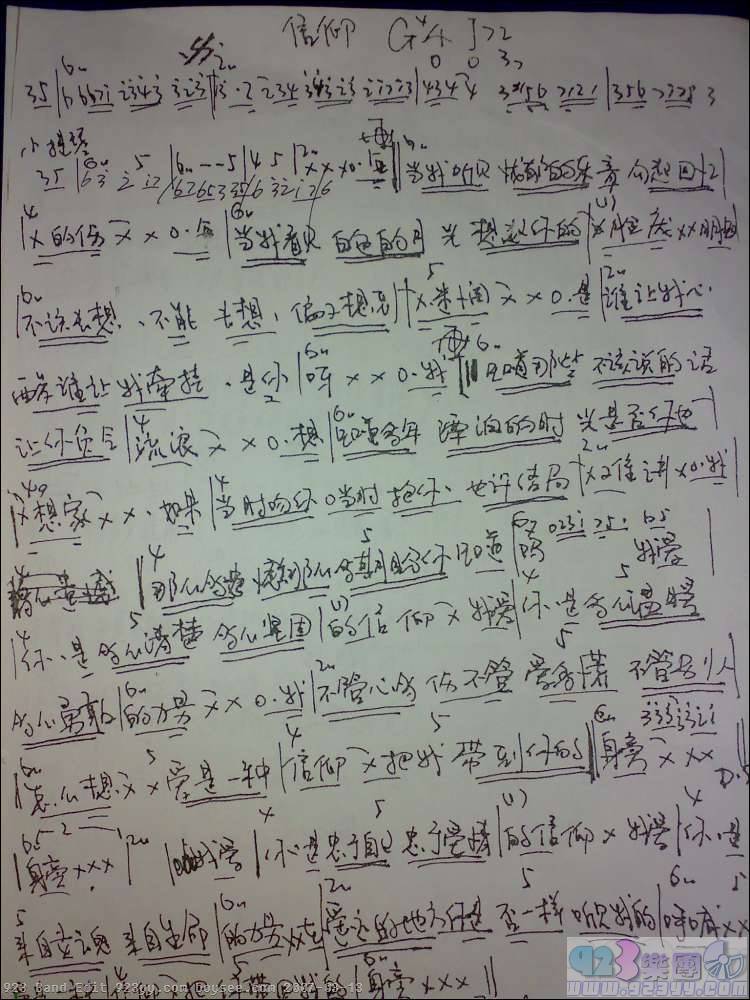 张信哲-信仰吉他谱 