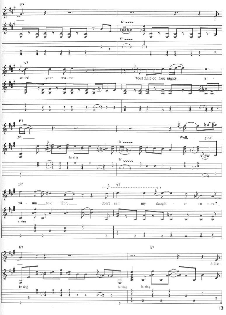 Befor YOu Accuse Me吉他谱 