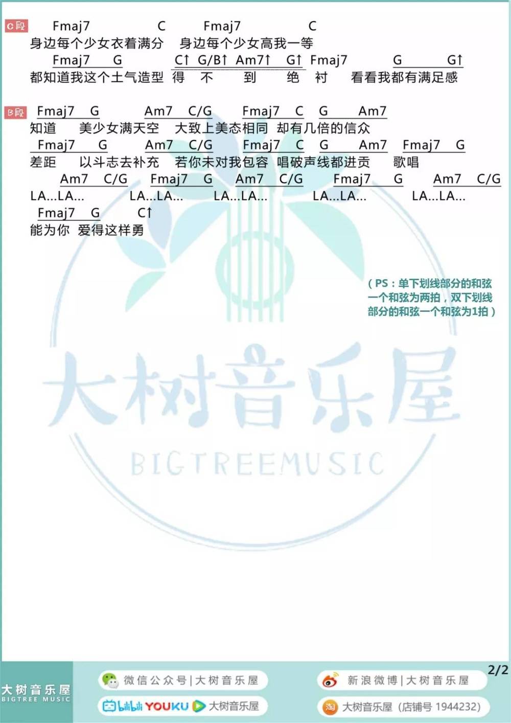 平凡明星吉他谱