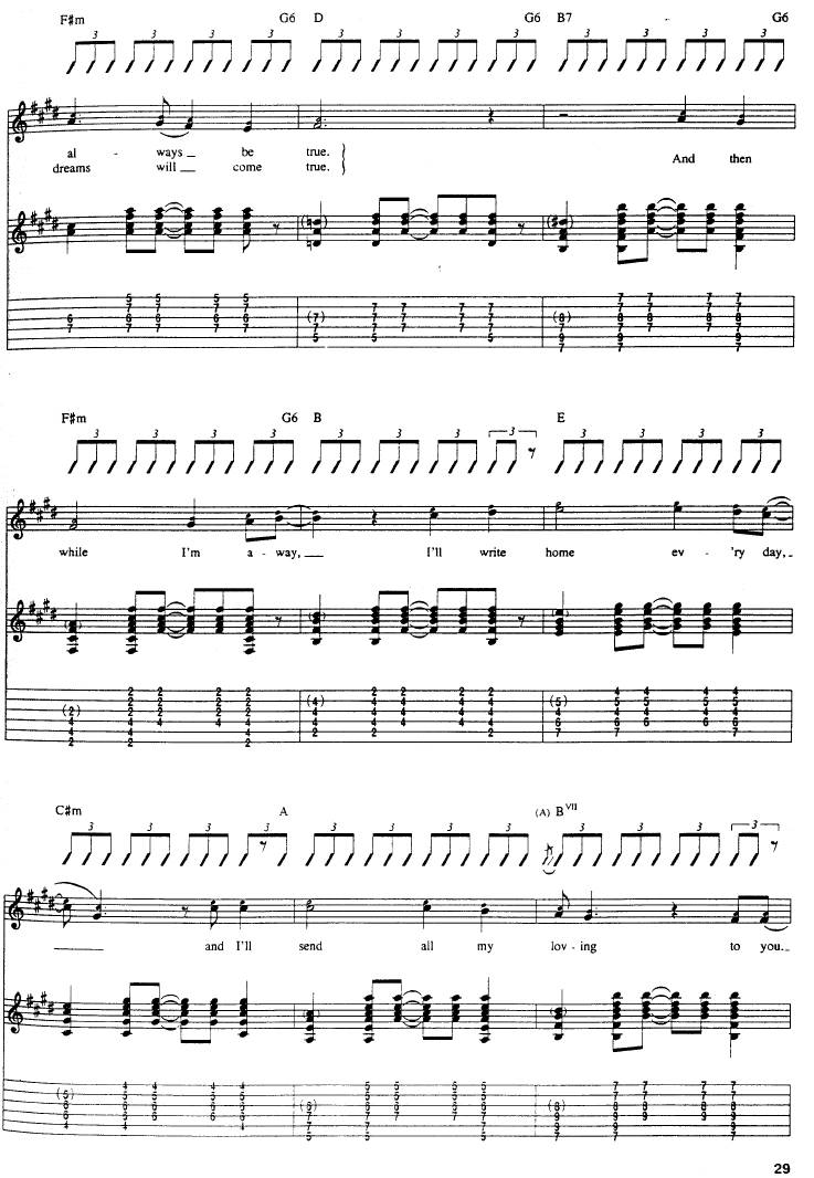 All My Loving吉他谱