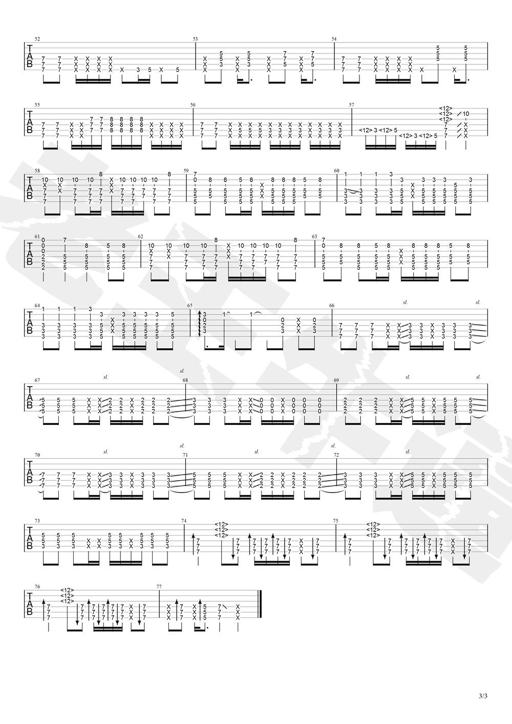 Rage Your Dream吉他谱_指弹版 