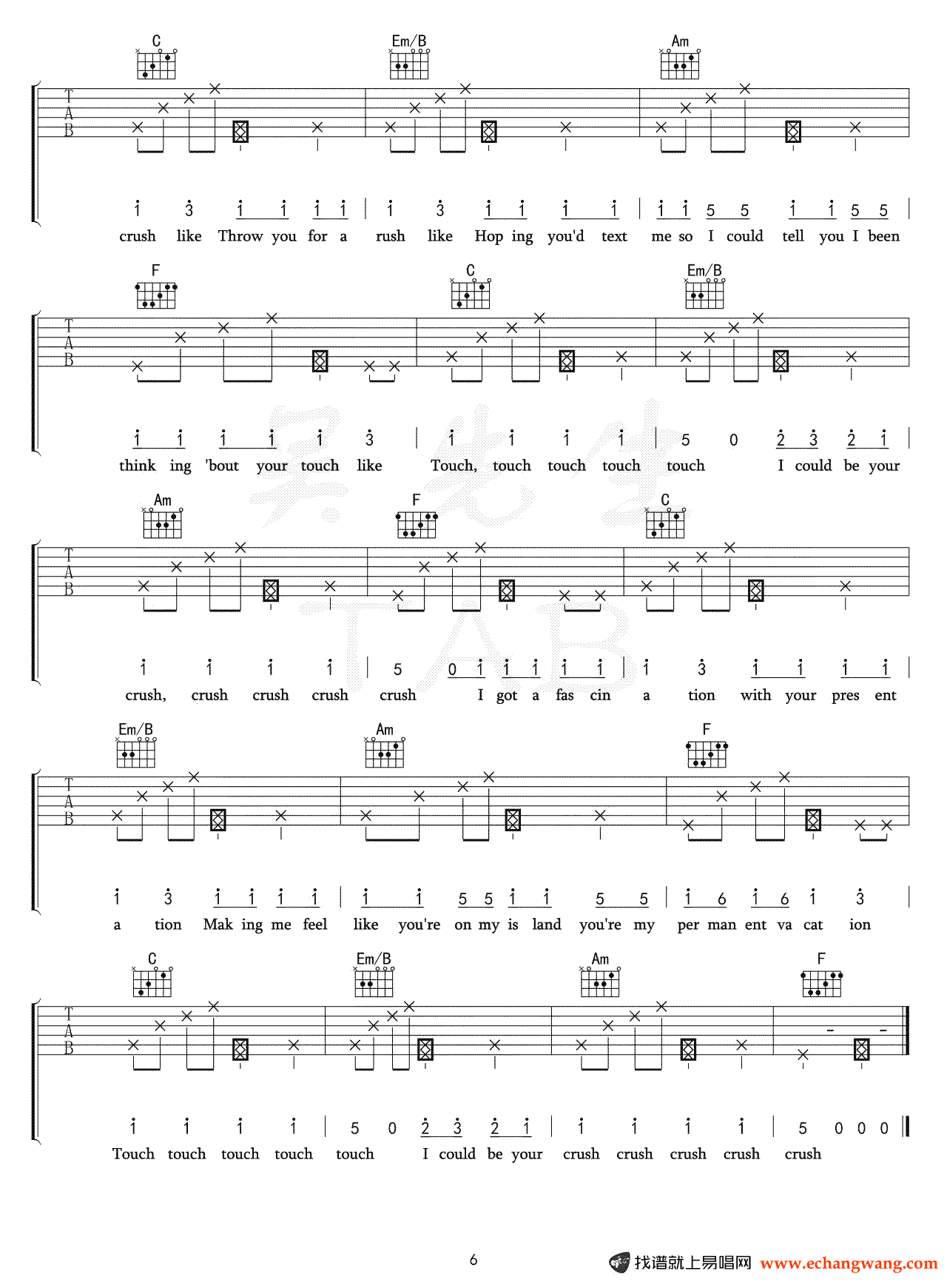 Tessa Violet《Crush》吉他谱6