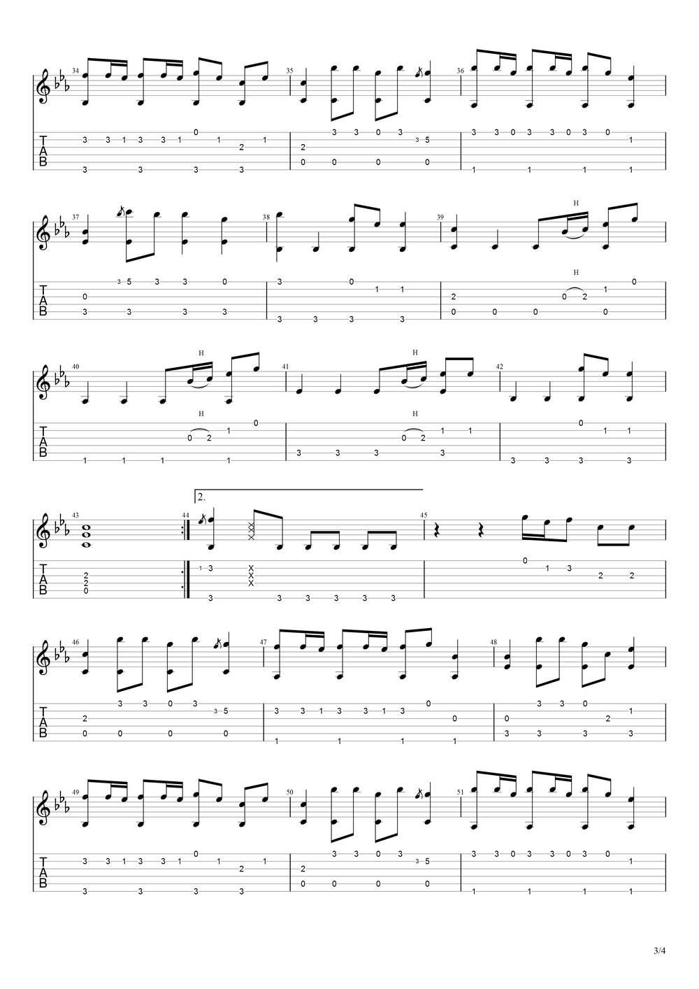 芒种吉他谱_指弹带前奏版