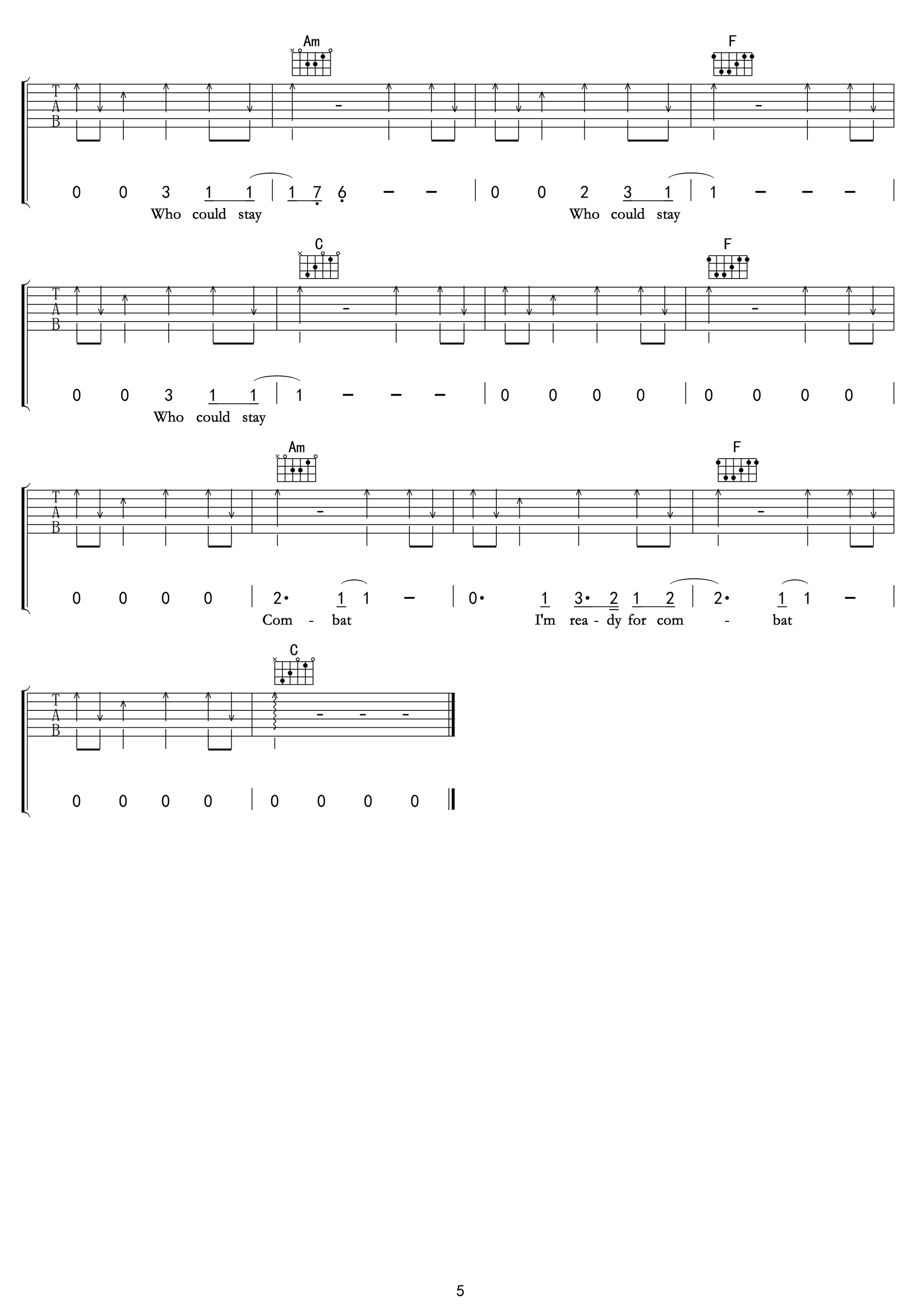 The Archer吉他谱 Taylor Swift-5