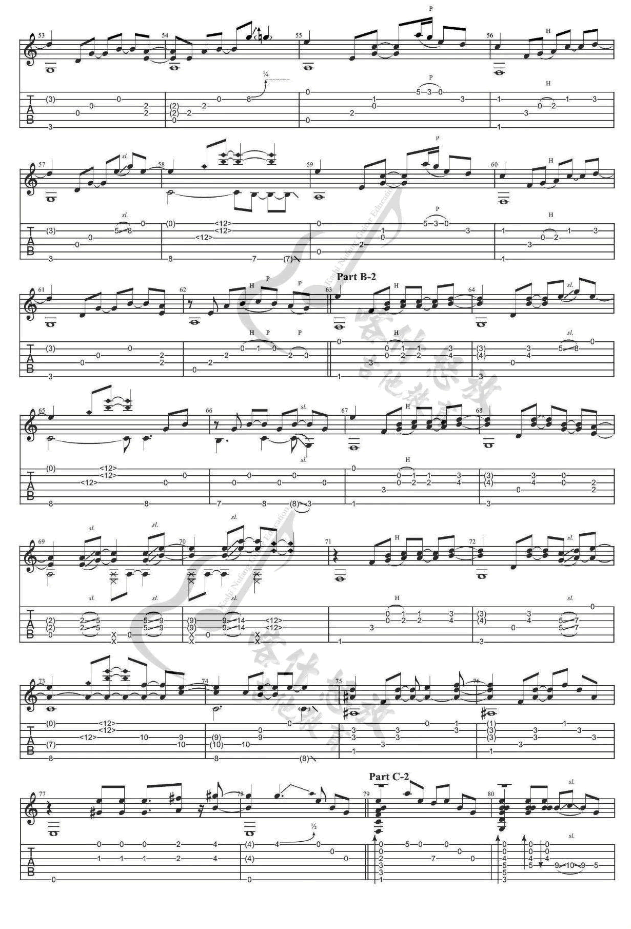 孙培博 Sunflower指弹谱1