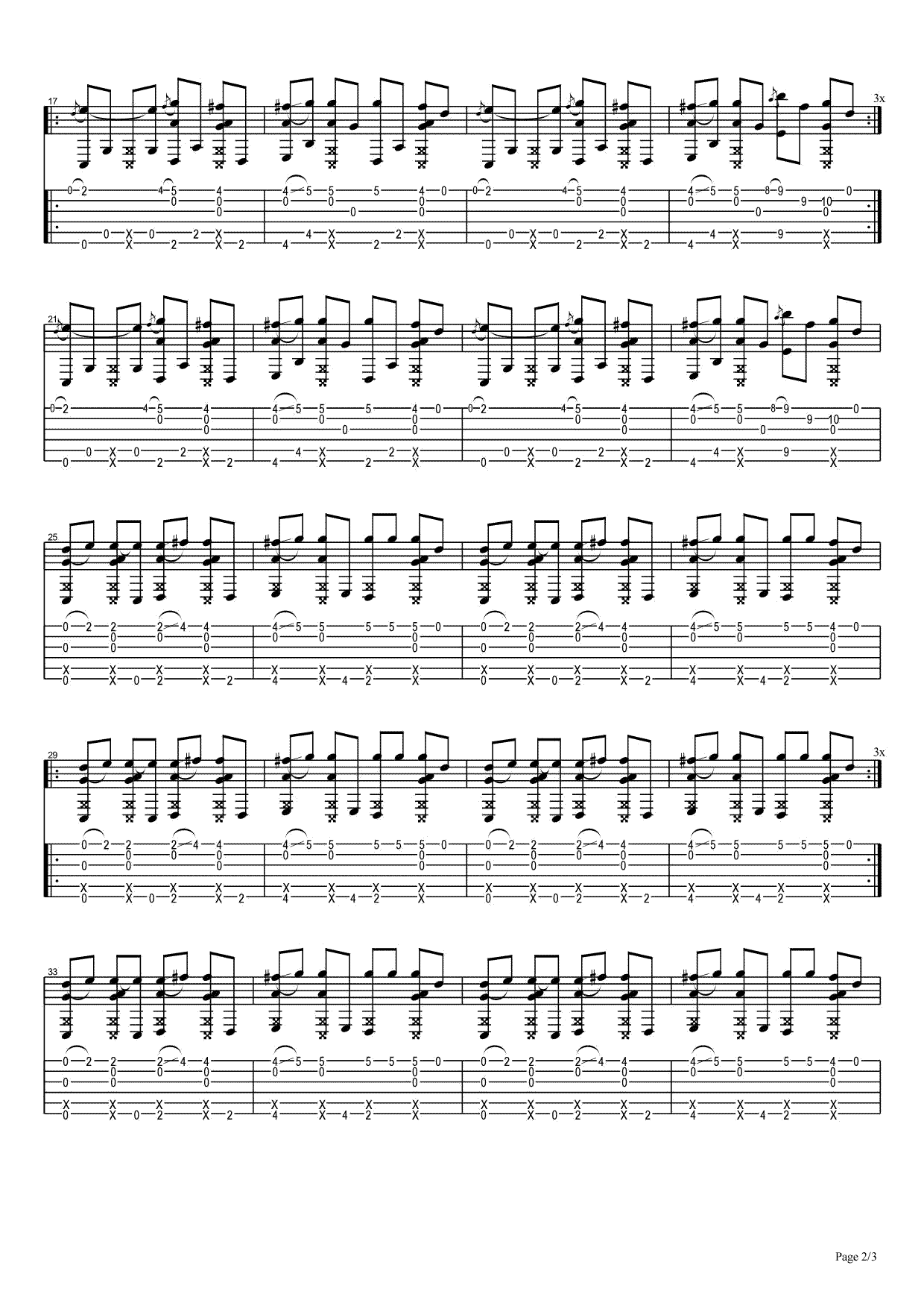 PDD洪荒之力吉他谱2