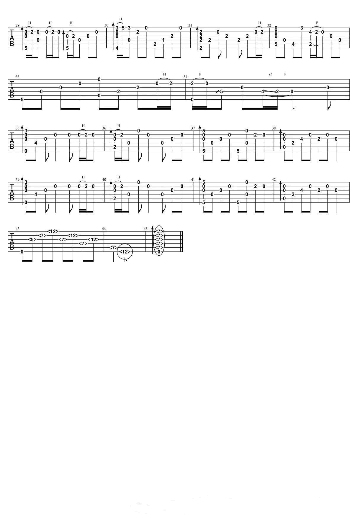 好久不见指弹谱-2