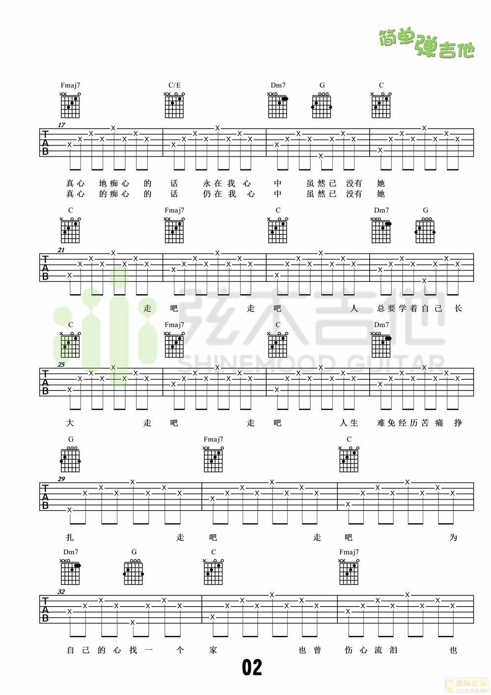 李宗盛《爱的代价》吉他谱-3